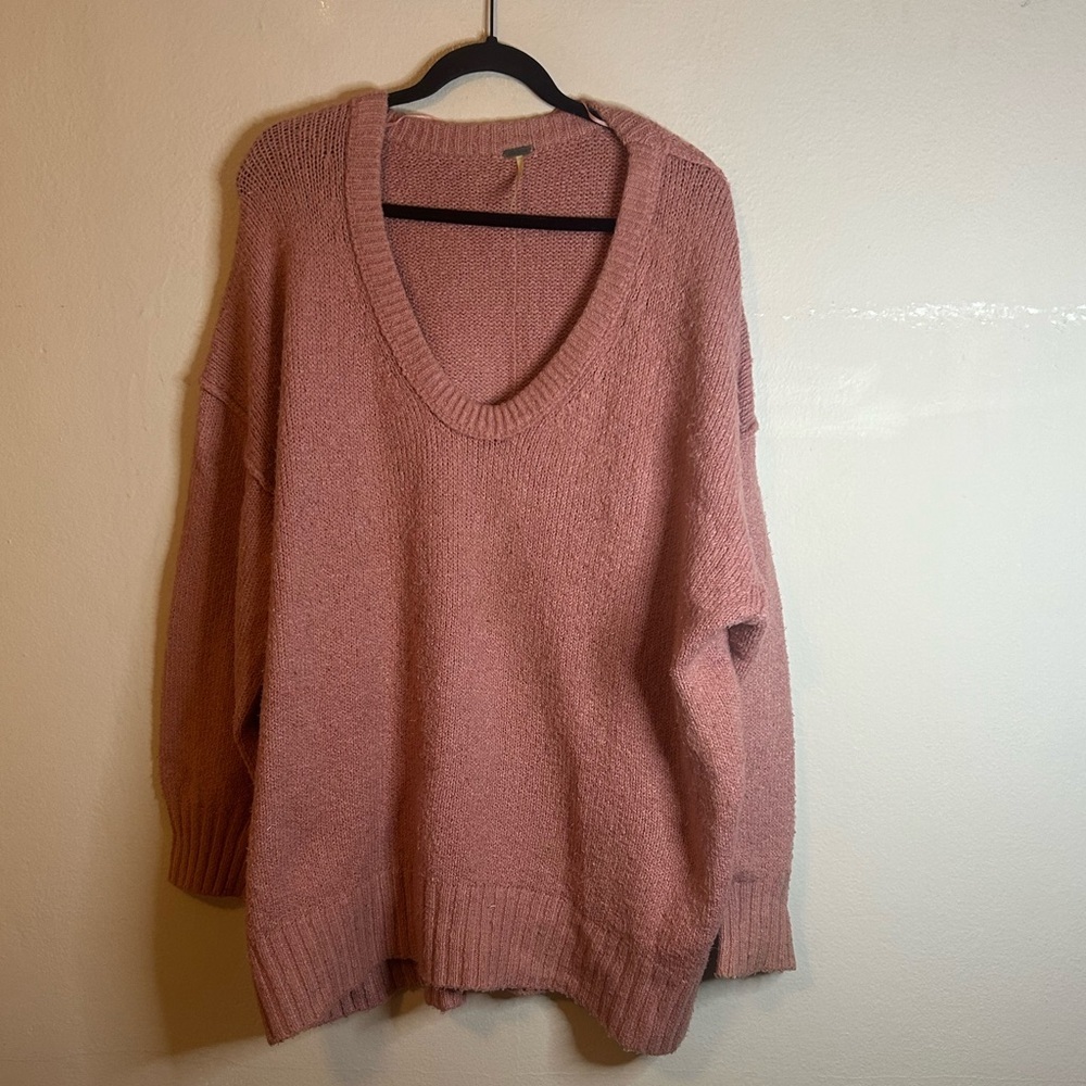 Free People Brookside Oversized Tunic Sweater
